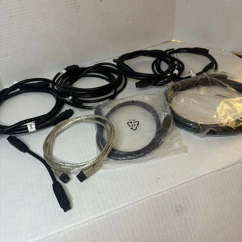 Lot of 8 FireWire 800 Cables (Various Lengths)